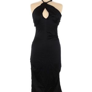 Reformation Black Silk Cocktail Dress, size 6